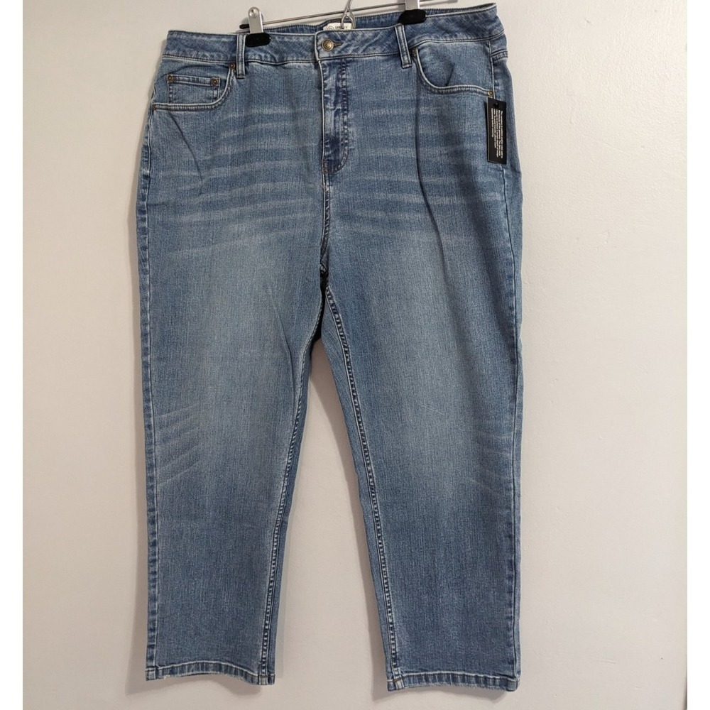 Candace‎ Cameron Bure Stretch Denim Jean Medium Wash Women's Plus Size 20W NWT